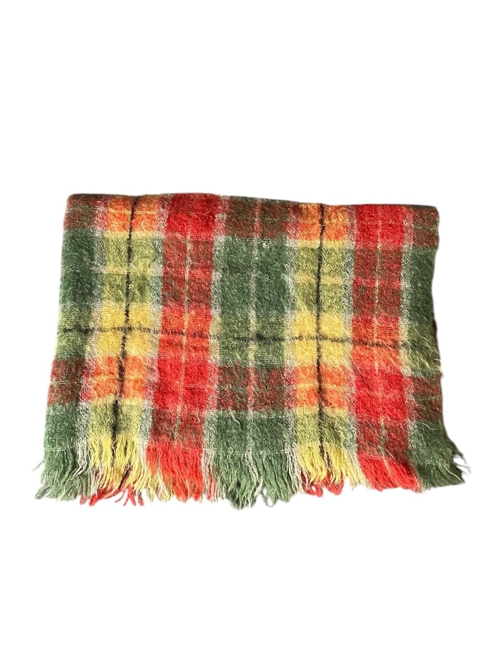 Vintage Eaton’s Mohair Buchanan Tartan Throw Blanket